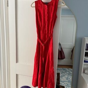 J. Crew Vibrant Red Maxi Dress